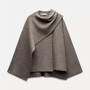 Zara Taupe Cape